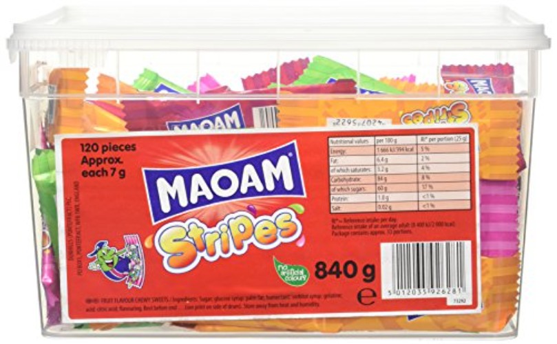 Maoam Stripes Tub 120 pieces