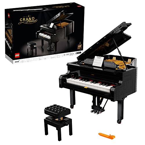 LEGO 21323 Ideas Grand Piano Model Building Set for Adults, Collectible Home Décor Kit, Gift for Music Lovers, Men, Women, Him & Her with Motor and Power Functions - single