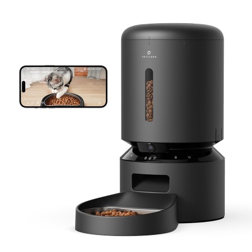 Granary Smart Camera Feeder | Black / Single Bowl