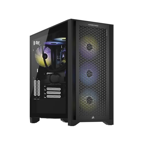 Corsair Vengeance i7500 Series Gaming PC - Liquid Cooled Intel Core i7 14700KF CPU - NVIDIA GeForce RTX 4070Ti GPU - 32GB Vengeance RGB DDR5 Memory - 1TB M.2 SSD - Black - i7 14700KF / 4070Ti