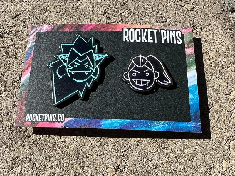 Catradora Sketch Enamel Pin