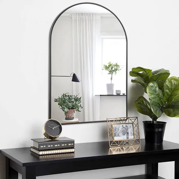 Arched Wall Mirror  - Black