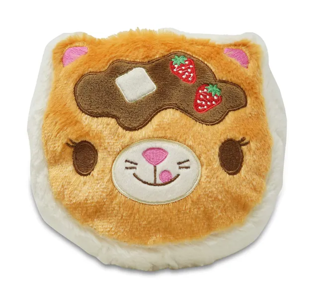 PlushGoals - Purrfect Souffle Pancake | Cuddle Barn Super Soft Plush Kawaii Cat Shaped Japanese Comfort Food Stuffed Animal, 6 inches