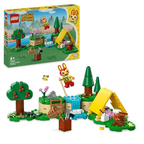 LEGO Animal Crossing Mimmis Outdoor-Spaß, kreatives Spielzeug für Kinder, Tiere-Set mit Hasen-Figur aus dem Videospiel, Geschenk für Mädchen und Jungen ab 6 Jahren 77047