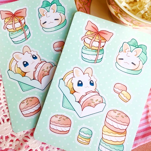"Pastel Macaron" A6 Sticker Sheet