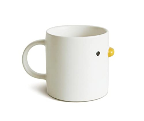 PURROOM Cute Duck Coffee Mug, Handmade Glaze Chick Cup, Safety Ceramic Milk Latte Mugs, 14oz Cute Tea Cup. Best Gifts For Coffee & Mug Collector. - Coffee Mug