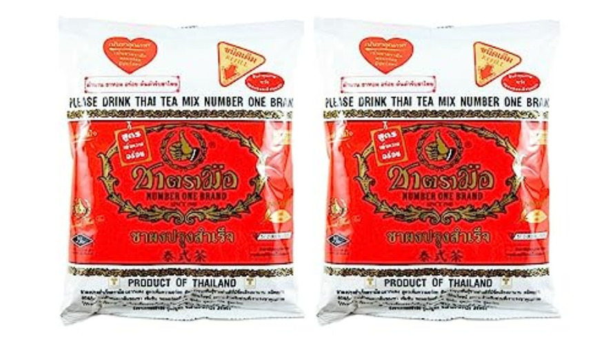 ChaTraMue Thai Tea Mix Vanilla Flavour Red Tea Powder 400g (Pack of 2) by CNMART