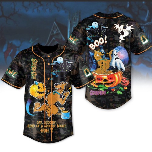 Personalized Scooby Doo Say Scooby Kind Of A Spooky Night Jersey Shirt