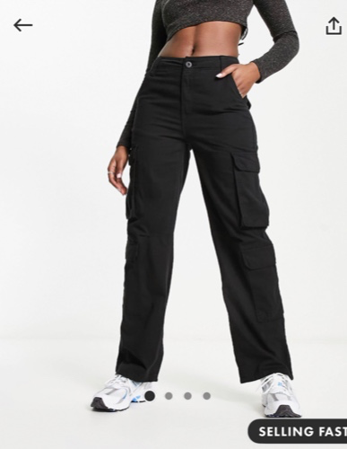 Bershka Cargos - black 