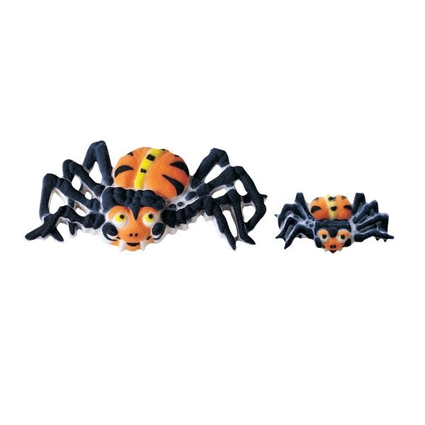 Edible Spider Assortment Sugar Decorations Halloween Toppers Cupcakes Brownies Cookies Cake Pops