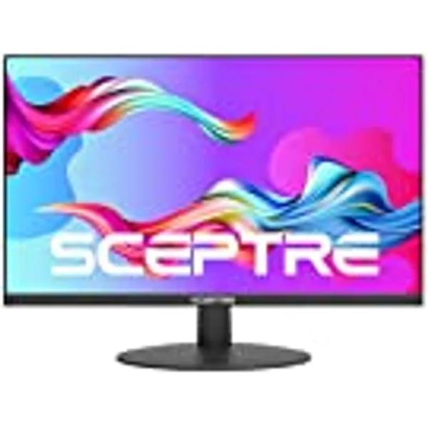 Sceptre IPS 24-Inch Business Computer Monitor 1080p 75Hz with HDMI VGA Build-in Speakers, Machine Black (E248W-FPT)