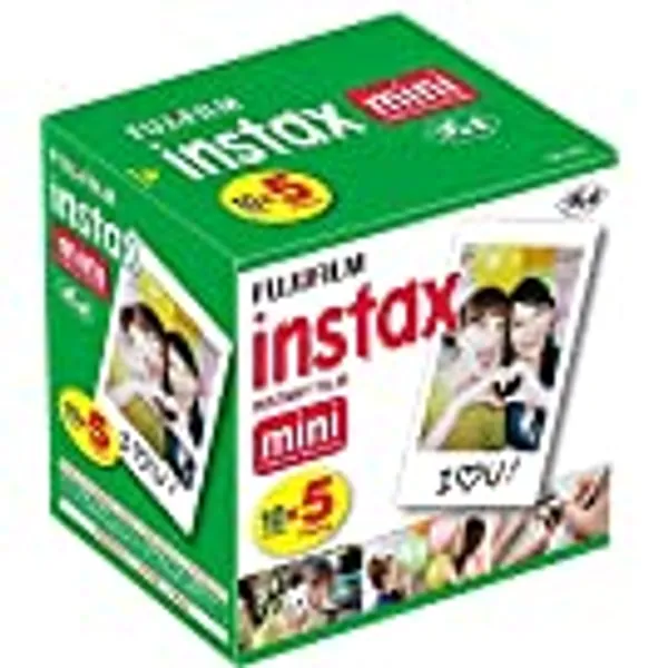 Fujifilm Instax Mini Instant Film, 10 Sheets×5 Pack(Total 50 Shoots)