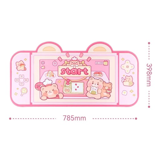 Teddy Bear Bakery Gaming Mousepad for Kawaii Lovers and Streamers