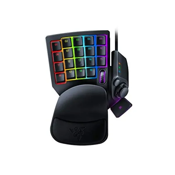 Razer Tartarus Pro - Gaming Keypad (Gamepad mit analog-optischen Tasten, 32 programmierbare Tasten, anpassbarer Auslösepunkt, Profile, Handballenauflage, RGB Chroma Beleuchtung) Schwarz