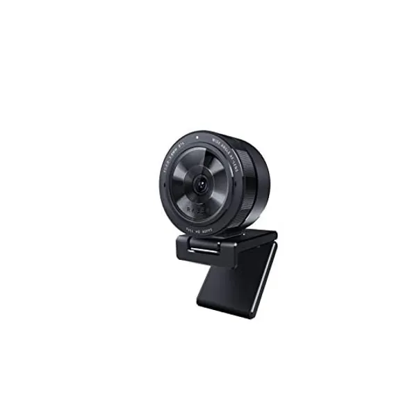 Razer Kiyo Pro Streaming Webcam: unkomprimiert 1080p 60fps - Leistungsstarker adaptiver Lichtsensor - HDR-fähig - Weitwinkelobjektiv mit einstellbarem Sichtfeld - Blitzschnelles USB 3.0