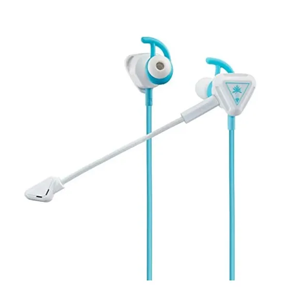 Turtle Beach Battle Buds In-Ear-Gaming-Headset (für Mobile Gaming, Nintendo Switch, Xbox One, PS4 und PS5) Weiß/Blaugrün