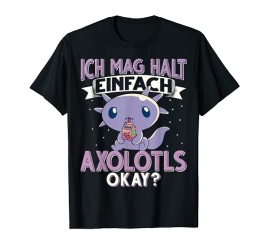 Ich mag halt einfach Axolotls. Axolotl T-Shirt - Kinder - Violett - 152