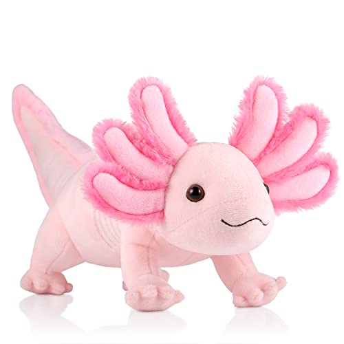 GAGAKU Axolotl Plüschtier 40cm Axolotl Kuscheltier Rosa Axolotl Plüschtier für Jungen Mädchen Kawaii Axolotl Geschenk zum Geburtstag