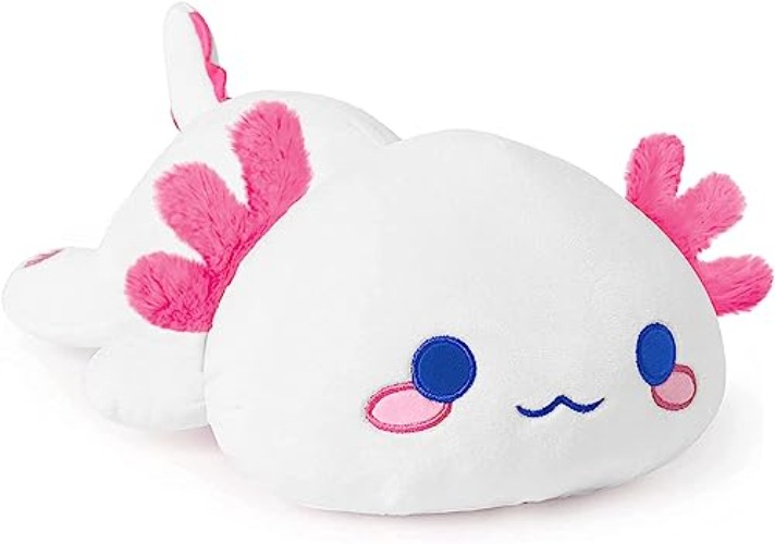 shownicer Plüschtier Axolotl Stofftier Kawaii Salamander Plüsch, Axolotl Kuscheltier Plüschkissen Spielzeug, Wurfkissen, Katze Plüsch Kissen, Schmusetier Geschenk Gefüllt für Kinder Mädchen Jungen