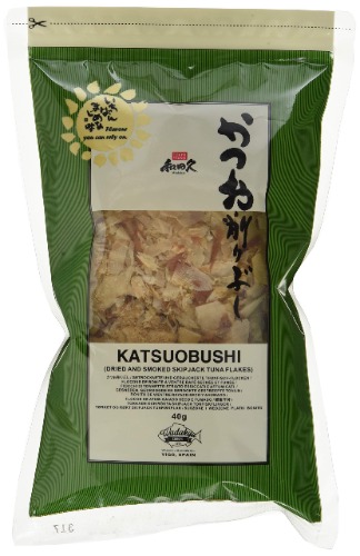 WADAKYU Katsuobushi Bonito Flocken – Aus 100 Prozent getrocknetem und geräuchertem Bonito Thunfisch – Ideal für die japanische Küche – 1 x 40 g - 