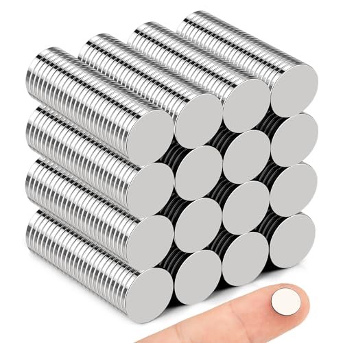 Small Magnets, 400 Pack Refrigerator Magnets 10x1mm Rare Earth Magnets Neodymium Magnets for Crafts, Whiteboard, Kitchen Cabinet - 10x1-400P