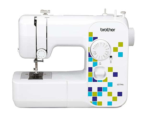 Brother LS14S Metal Chassis Sewing Machine, 43.9 x 18.9 x 36 cm White - Single