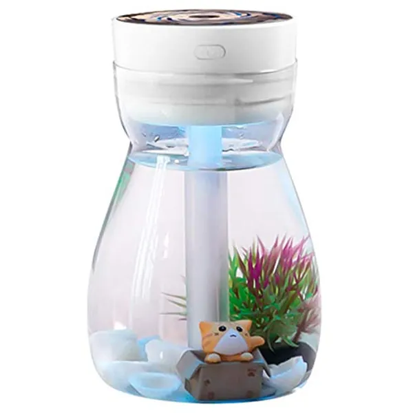 Woodpool Kalte Nette Luftbefeuchter Nebel Büro Zimmer Ladegerät Reiniger USB Kawaii Luftbefeuchter mit LED Licht Feuchtigkeitsspendende Flasche ()