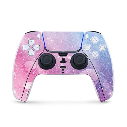 MightySkins Glossy Glitter Gaming Skin for PS5 / Playstation 5 Controller - Pink Diamond | Durable High-Gloss Glitter Finish | Easy to Apply and Change Style | Made in The USA - Pink Diamond