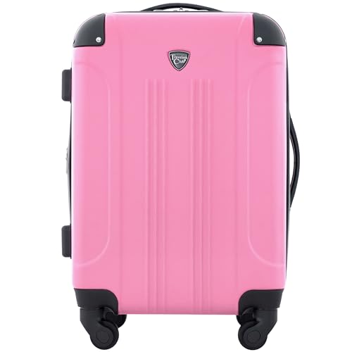 Travelers Club Chicago Expandable Luggage, Hot Pink, 20" Carry-On - 20" Carry-On - Hot Pink