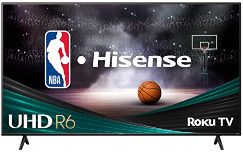 Hisense 65-Inch Class R6 Series 4K UHD Smart Roku TV with Alexa Compatibility, Dolby Vision HDR, DTS Studio Sound, Game Mode (65R6G),Black - 65 in