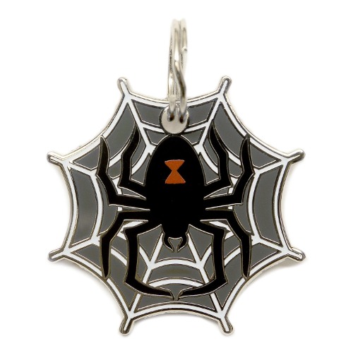 Black Widow Spider Pet Tag