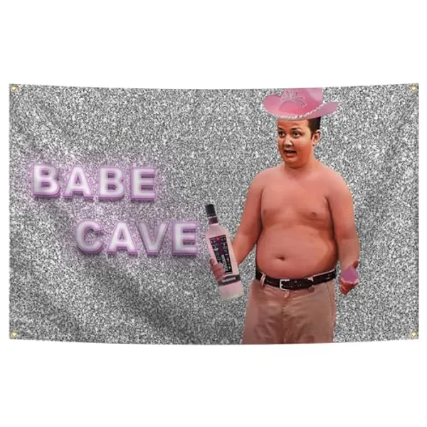 CqsJx Funny Tapestry Gibby Babe Cave Tapestry 3x5 Feet For Bedroom College Dorm Home Decor Wall Hanging Tapestrys