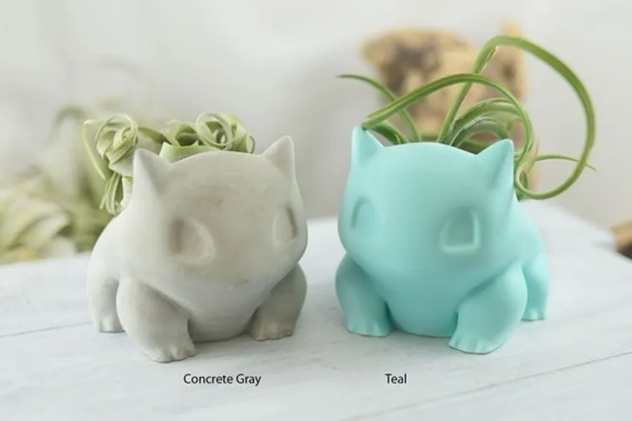Concrete Medium Bulbasaur Succulent Planter  Pokemon  Office | Etsy