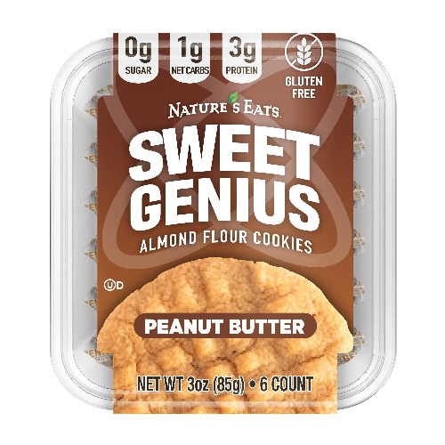 Almond Flour Cookies Peanut Butter - Peanut Butter 3 Ounce (Pack of 6)