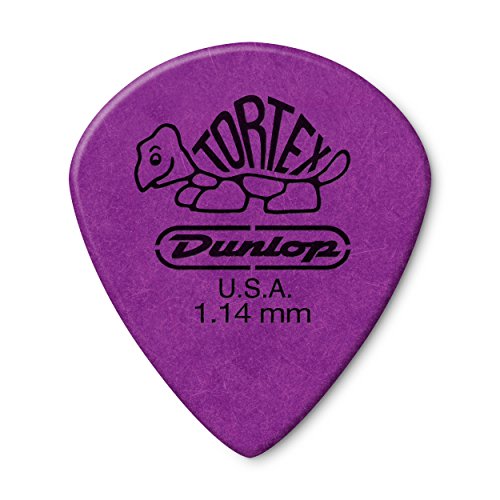 JIM DUNLOP 498P1.14 Tortex Jazz III XL, Purple, 1.14mm, 12/Player's Pack - PURPLE - 1.14mm - 12 Pack - Tortex® Jazz III
