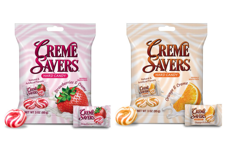 Creme Savers | One Orange and Creme 3oz, One Strawberry and Creme 3oz Bundle | The Original Classic Creme Savers Featuring the Taste of Fresh Fruit and Cream - 