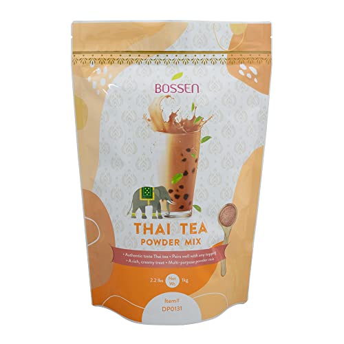 Bossen Bubble Tea Powder Mix - 2.2 Pound (Thai Tea) - Thai Tea
