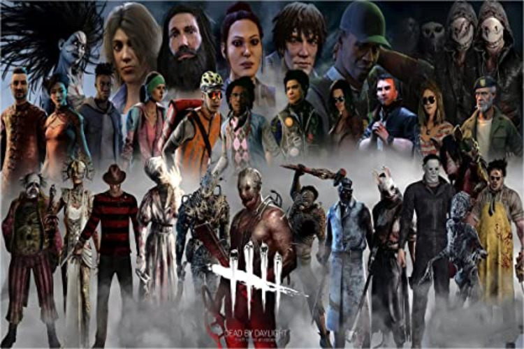 PosterHub Dead by Daylight (Video Game) Poster Reprint Matte Finish 12 x 18 Inches (Multicolour) - Unframed