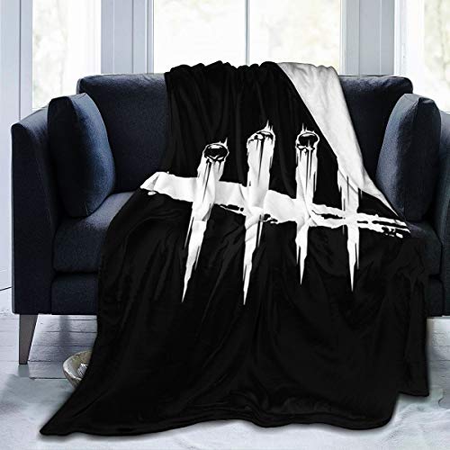 Dead by Daylight Fleece Blanket Throw Queen Size Lightweight Warm Soft Cozy Luxury Blanket Microfiber for Sofa Bed Couch Chair Fall Winter Spring Living Room - Black - 50"x40"