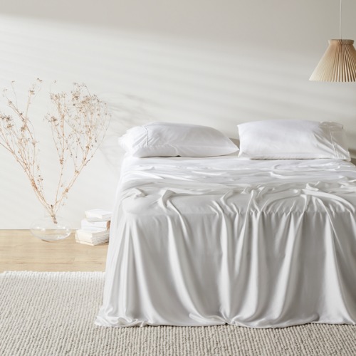 Sateen+ Sheet Set by ettitude - Cloud / Queen