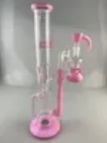 16 Inch Solid Pink Glass Hookah With Recycler, 1 Inch Inline Perc, And Opal Bows From Mlglass, &Price; | DHgate.Com