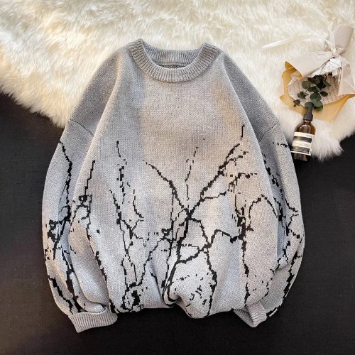 Grey/Black Hikigawa Sweater - Gray / M