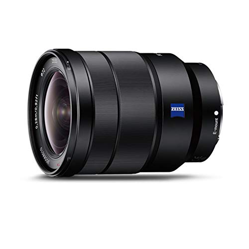 Sony SEL1635Z E Mount Full Frame Vario T-Star 16-35 mm F4.0 Zeiss Lens - Black - Single