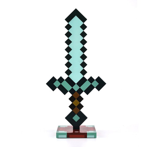 Minecraft 3D Diamond Sword Desk Lamp - 14 Inch | Default Title