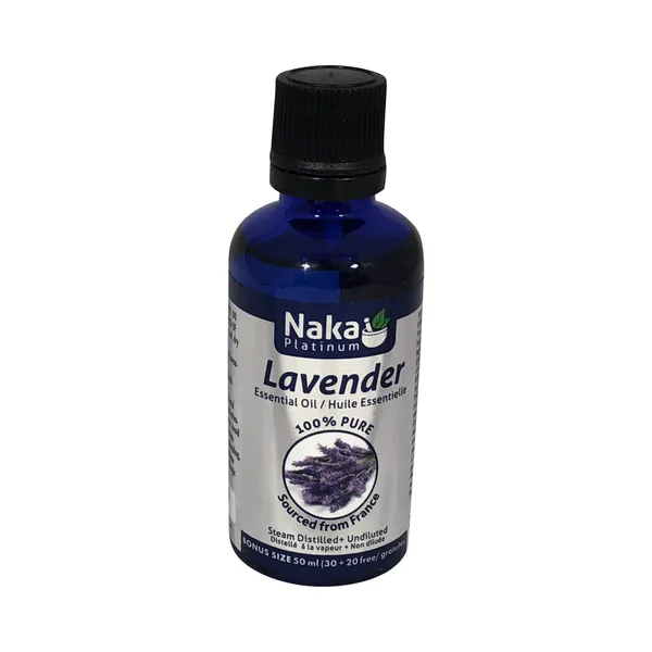 Naka Platinum 100% Pure LAVENDER ESSENTIAL OIL (Sourced from France) (50 ml) - 50 ml (Pack of 1)