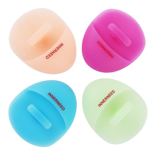 Super Soft Silicone Face Cleanser and Massager Brush Manual Facial Cleansing Brush Handheld Mat Scrubber For Sensitive, Delicate, Dry Skin (Pack of 4) - 4 mix color 1st generation