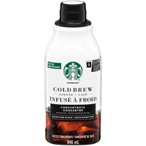 Starbucks Cold Brew Coffee Concentrate, Signature Black, 946 milliliters - 946 ml