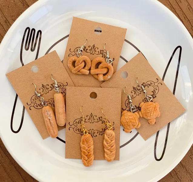 Bread Dangle Earrings