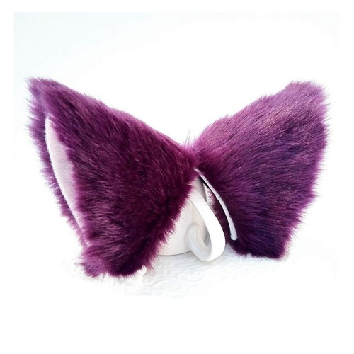 Cat Ears Hair Clips (purple)