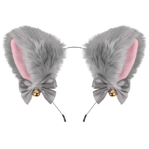 Furry Cat Ears (gray)
